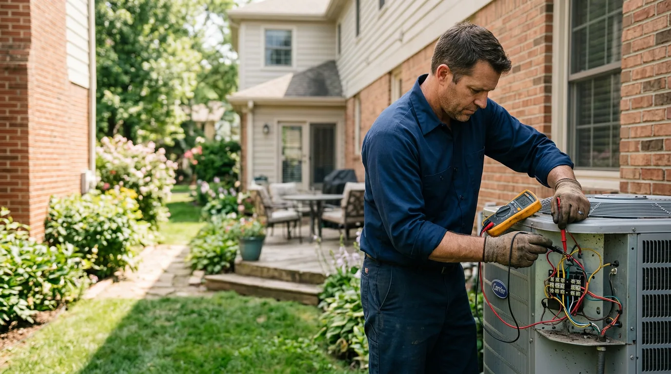 HVAC technician working near Doyle, CA